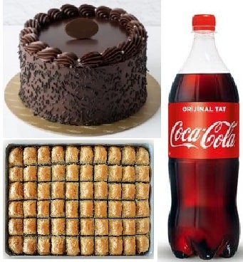 En Sevilen Tatlılar: Çikolatalı Pasta Baklava ve 1 Litre Cola